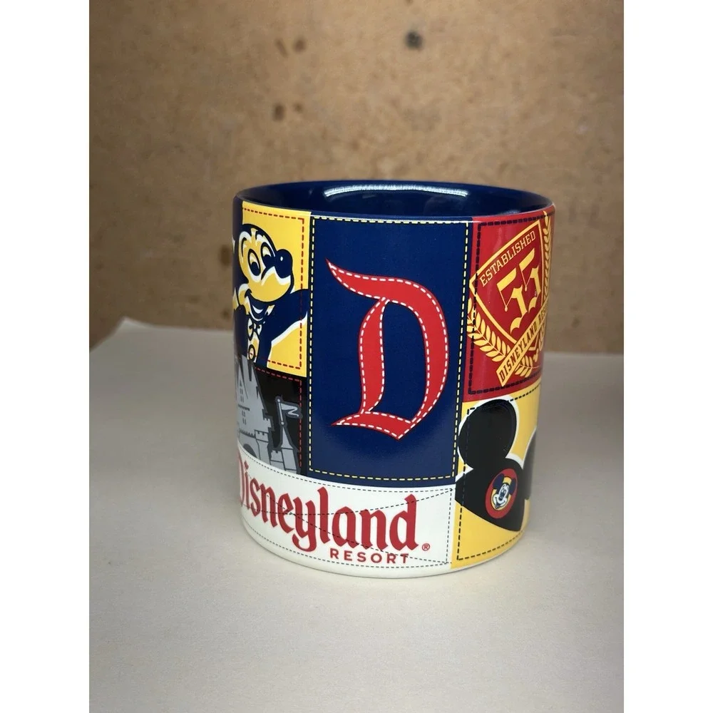 Disneyland Resort Mug Mickey Mouse Ceramic Coffee Cup 1955 Retro Style Disney